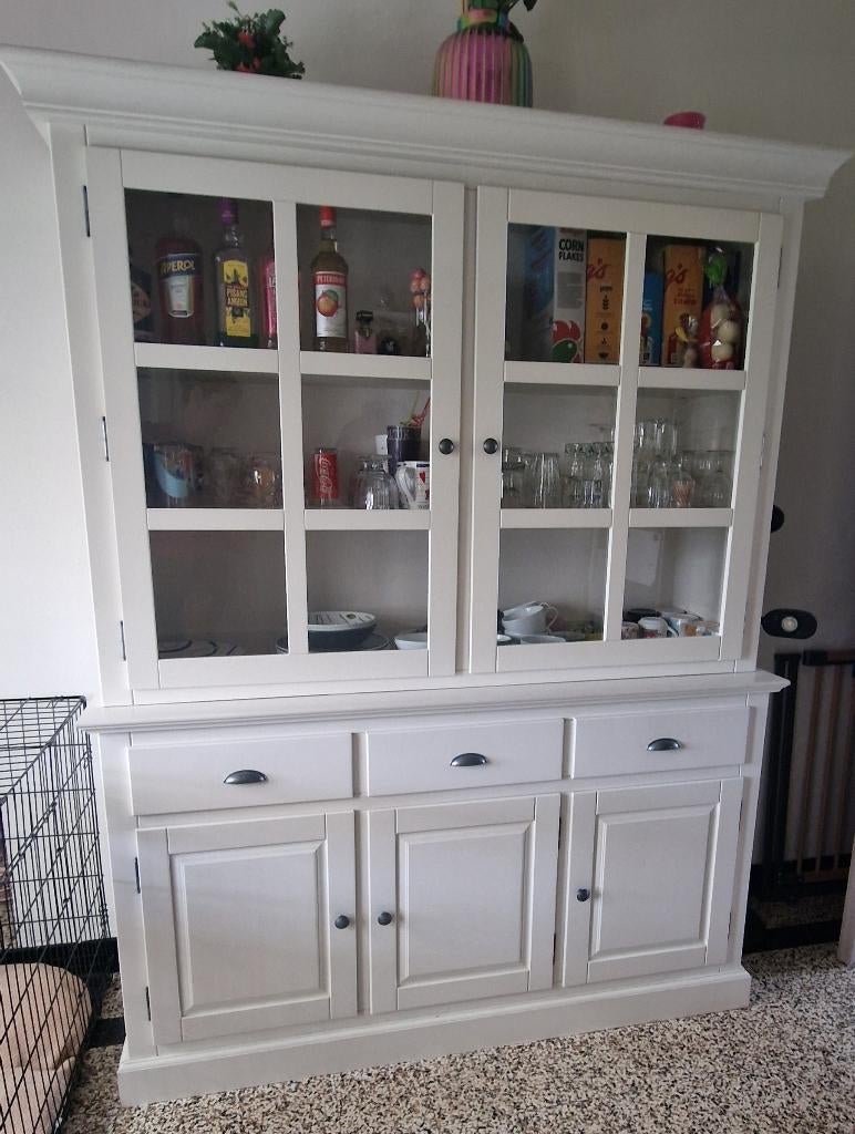 Vitrinekast, Ophalen, Zo goed als nieuw, 50 tot 75 cm, 150 tot 200 cm