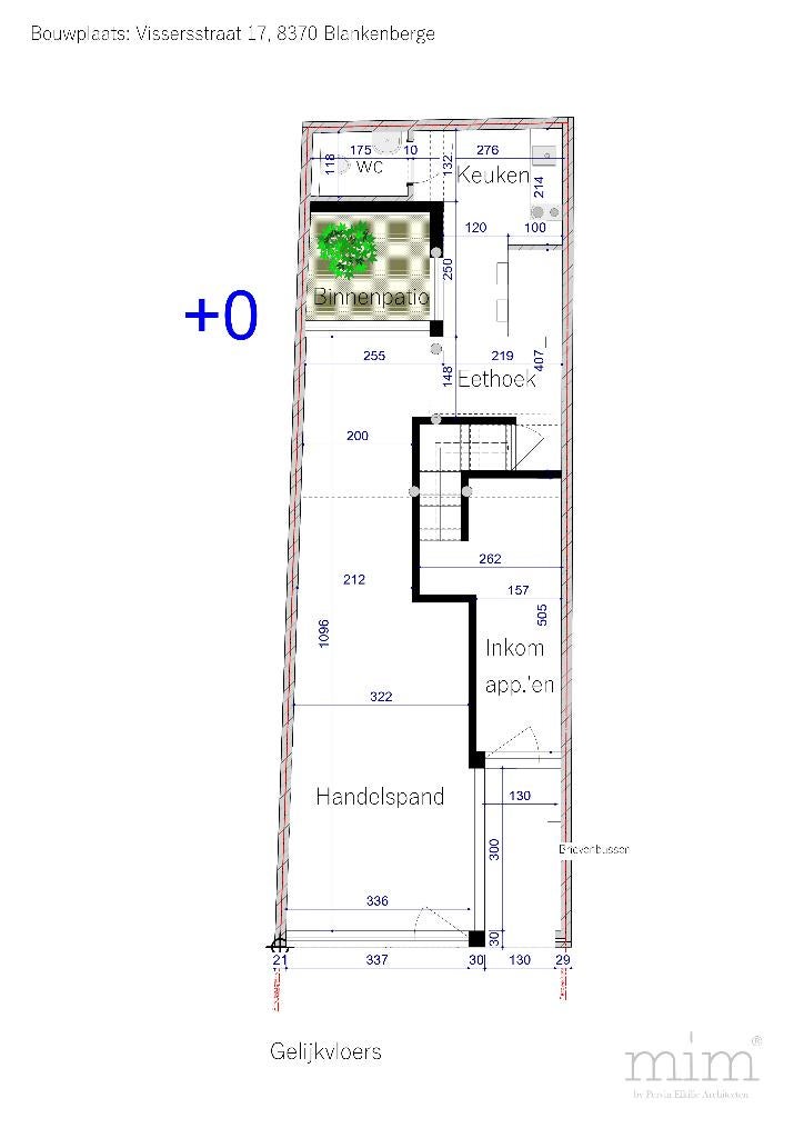 INVESTERING: GEBOUW PLANNEN HANDELSPAND & 4 APPARTEMENTEN, Immo, Overige soorten, Provincie West-Vlaanderen, Tot 200 m²