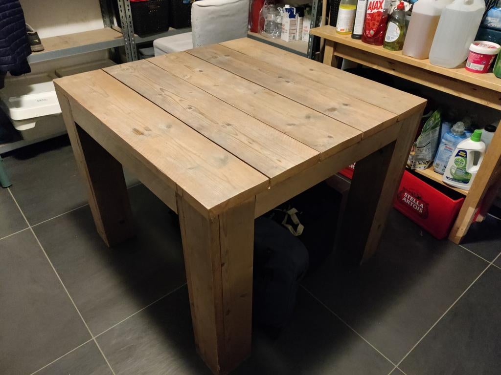 Table en bois d'échafaudage, Enlèvement