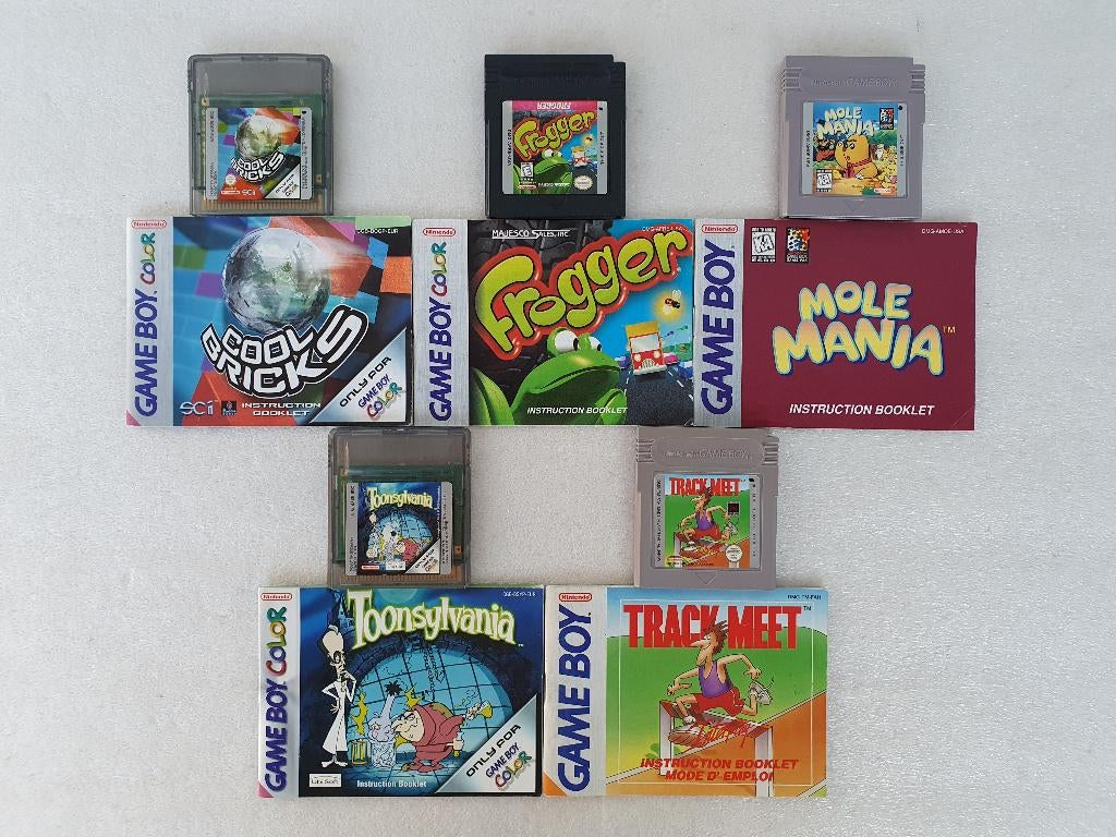 Nintendo GB + GBC cartridges met handleiding, Games en Spelcomputers, Ophalen of Verzenden, Gebruikt