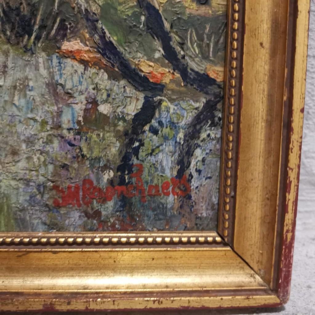 Paysage de Lys près d'Afsnee (1925-1935) - I.M. Bronckelaers, Antiquités & Art, Enlèvement