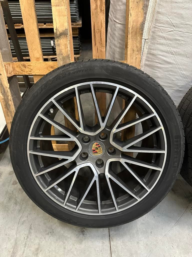 Porsche Spyder velgen 21 inch - Porsche Cayenne - Koopje, Autos : Pièces & Accessoires, 285 mm, Pneus été, 21 pouces, Enlèvement