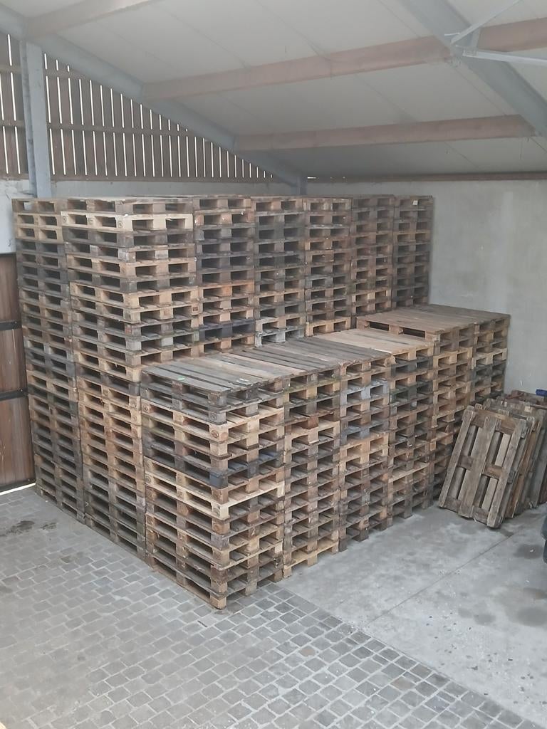 385 Europaletten, Doe-het-zelf en Bouw, Hout en Planken, Ophalen of Verzenden