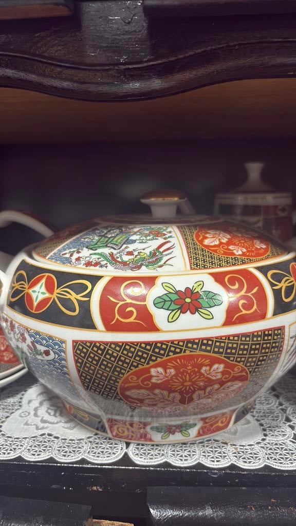 Antiquités assiettes,bols, théier, bol a soupe, Enlèvement ou Envoi