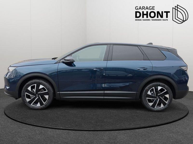 Opel Grandland Ultimate - 1.2 MHEV - Automaat - 145PK, Auto's, 1199 cc, Blauw, Leder, Bedrijf