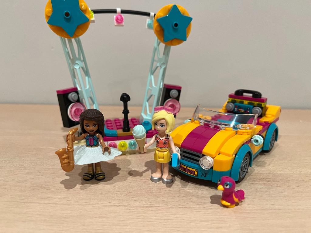 Lego Friends Andrea's auto en podium (41390), Ophalen, Zo goed als nieuw, Complete set, Lego