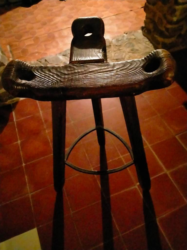 Tabourets espagnol de bar, 2 tabourets, Enlèvement, Bois