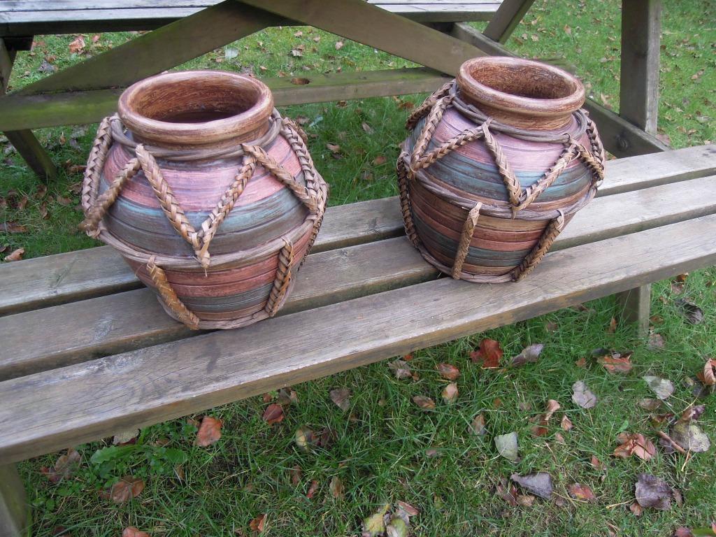 decoratief aardewerk Filipijns grote binnen potten set van 2, Antiek en Kunst, Ophalen of Verzenden