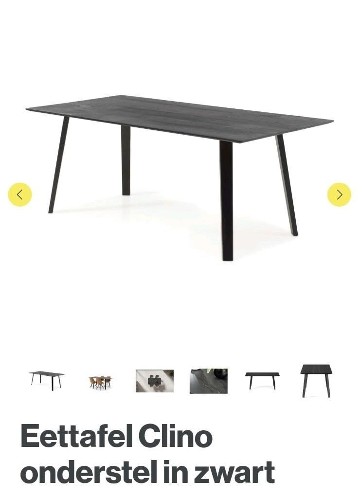 Tafelpotenset Clino in zwart metaal nieuw - enkel onderstel!, Huis en Inrichting, Tafels | Eettafels, Nieuw, Metaal, Ophalen