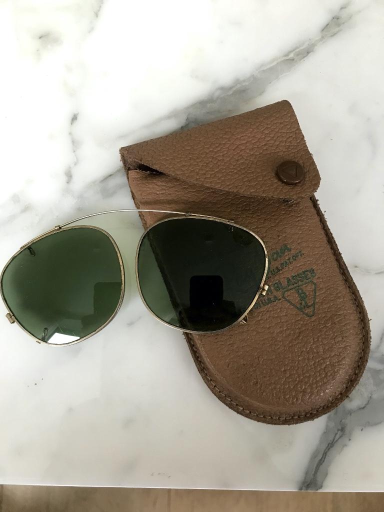 clip aviator  vintage ray ban, Bijoux, Sacs & Beauté, Utilisé, Ray-Ban, Lunettes, Vert