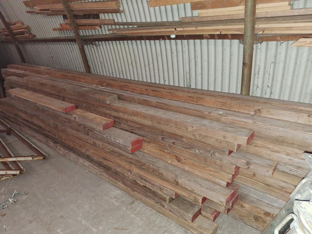 Balken lot zie beschrijving, Tuin en Terras, Palen, Balken en Planken, Ophalen, Gebruikt, Balken