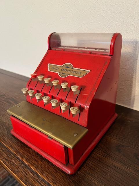 Oud speelgoed kassa, Blik, Ophalen