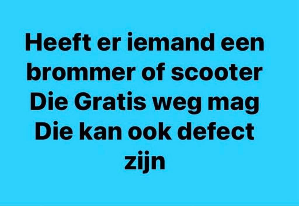 Gratis ophalen van brommers en scooters