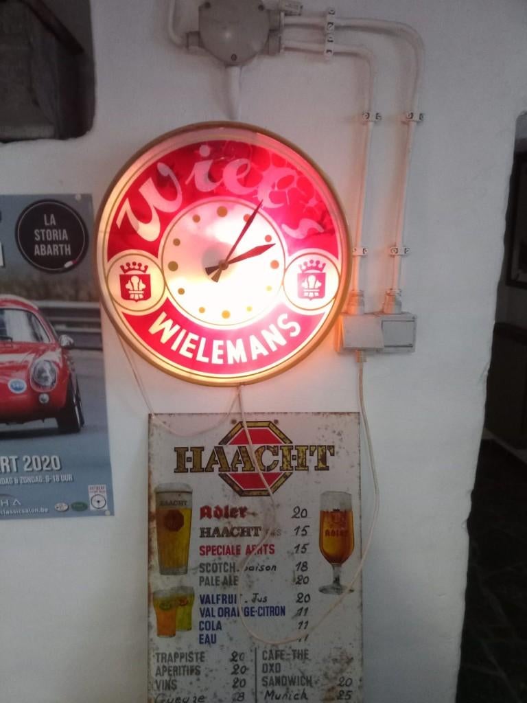 Enseigne lumineuse ancienne, Collections, Marques & Objets publicitaires, Enlèvement, Utilisé, Table lumineuse ou lampe (néon)