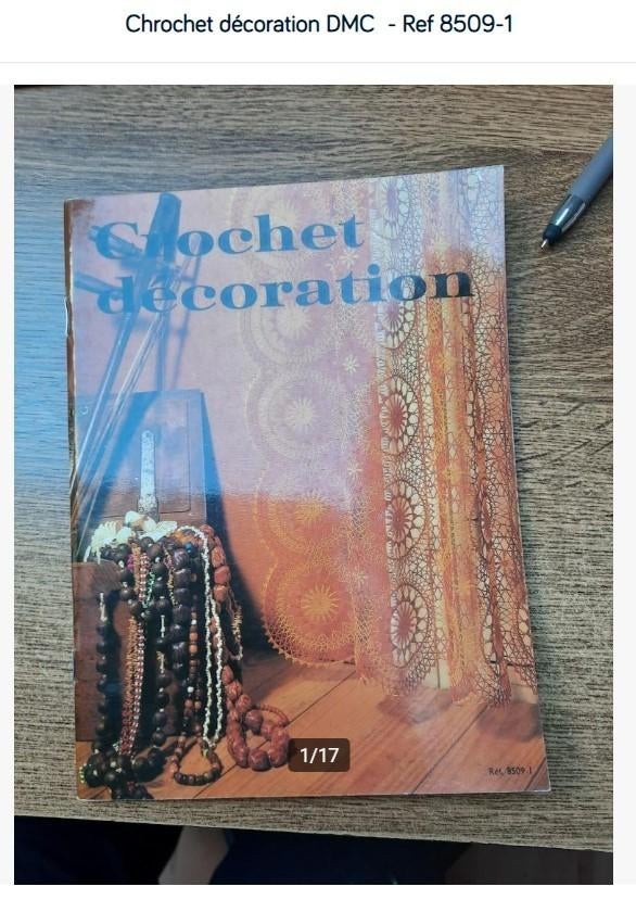 Décoration DMC chromée - Ref 8509-1 -, Hobby & Loisirs créatifs, Tricot & Crochet, Enlèvement ou Envoi, Comme neuf, Crochet, Patron ou Livre