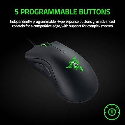 Razer DeathAdder | Gamingmuis | GRATIS LEVERING, Computers en Software, Muizen, Rechtshandig, Muis, -, Verzenden