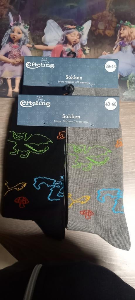 Efteling Kousen maat 39/42 en 43/46 nieuw chausettes, Ophalen of Verzenden, Nieuw
