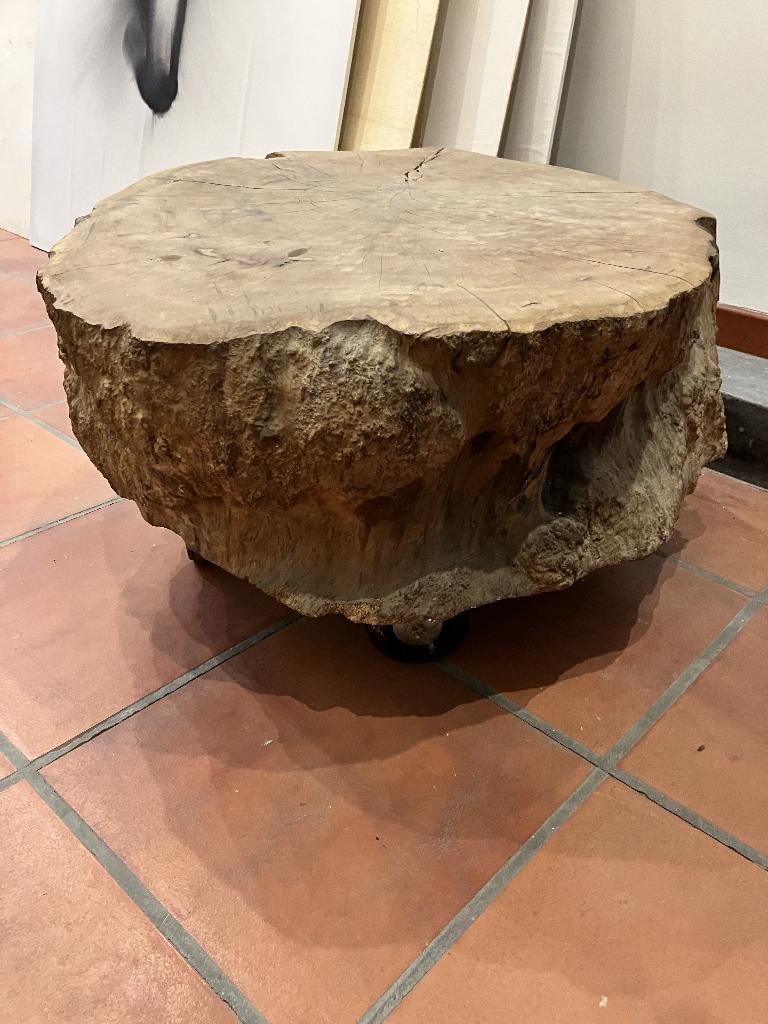 Billot en bois - table basse, Enlèvement