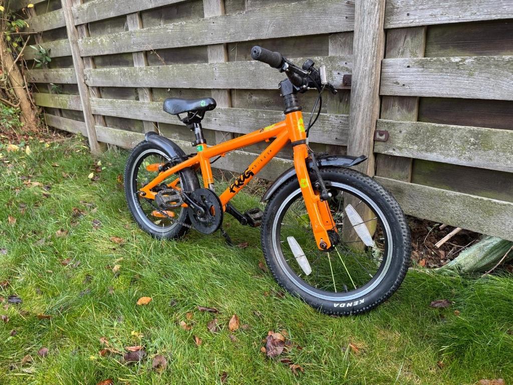 Frog 48 kinderfiets, Vélos & Vélomoteurs, Frog Bikes, Enlèvement, Utilisé, Frein à main