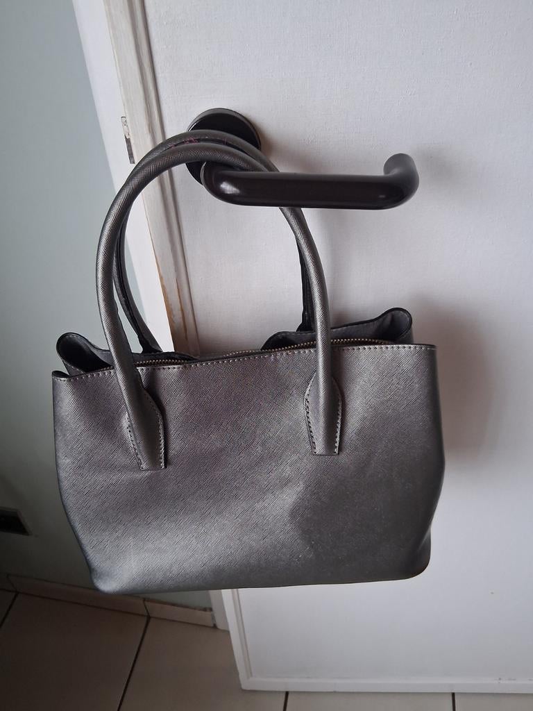 Grijze handtas Giuliano, Bijoux, Sacs & Beauté, Enlèvement ou Envoi, Sac à main