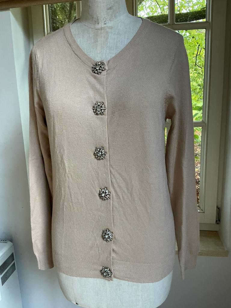 Cardigan Donna Roma, taille S, Enlèvement ou Envoi, Porté, Taille 34 (XS) ou plus petite, Beige