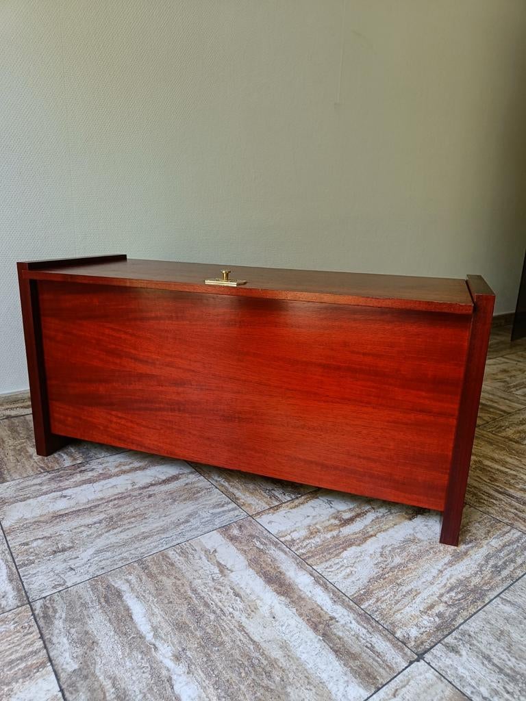 Vintage zitbank / halbank met opbergruimte, Ophalen, Gebruikt