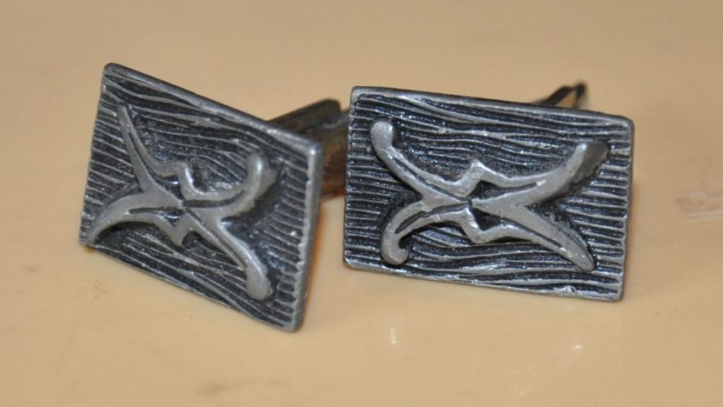 paire de bouton de manchette (bmx2004), Enlèvement ou Envoi, Utilisé, Argent, Argenté