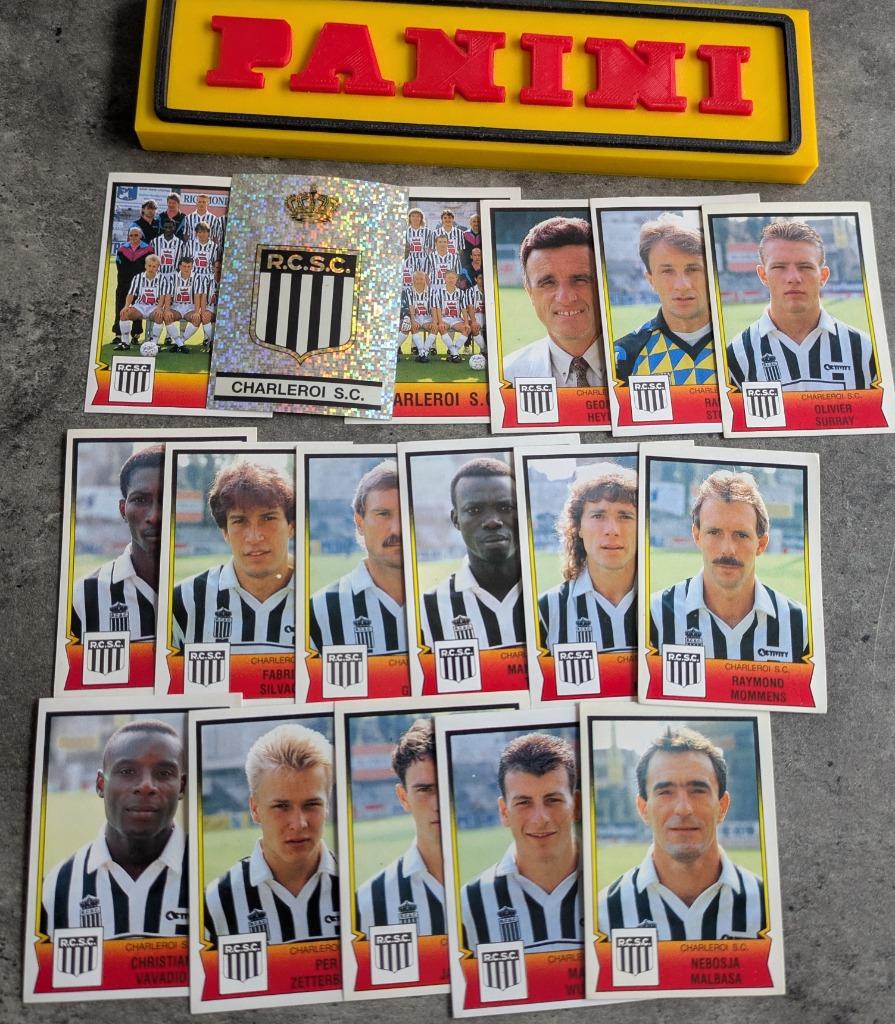 PANINI FOOTBALL 92 17 STICKERS 1992 : SPORTING CHARLEROI, Hobby en Vrije tijd, Stickers en Plaatjes, Nieuw, Verzenden