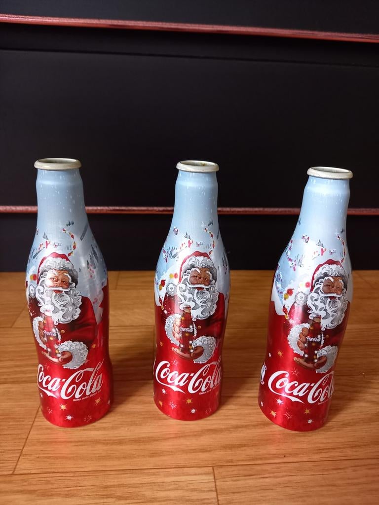 3 COCA- COLA FLESJES MET KERSTMAN, Verzamelen, Ophalen of Verzenden