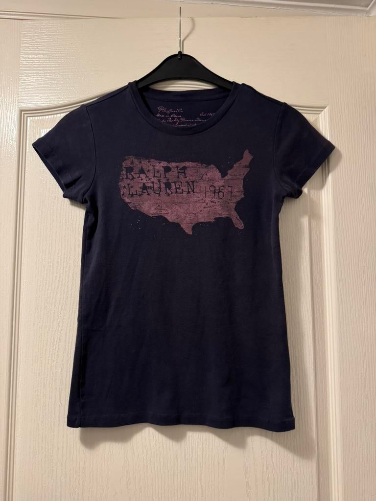 Tee-shirt femme Ralph Lauren taille S, Manches courtes, Enlèvement, Porté, Violet