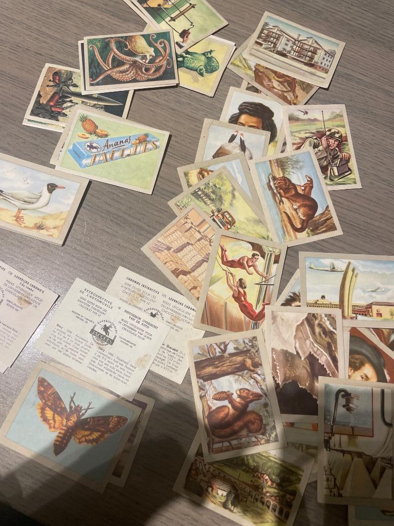 Lot verzamelkaarten Jaques chocolade, Verzamelen, Ophalen of Verzenden