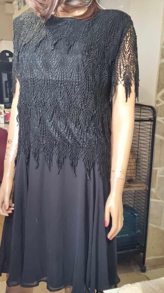 Robe de fête JESSICA T44 Voile et dentelle noir, Vêtements | Femmes, Jessica, Longueur genou, Noir, Envoi