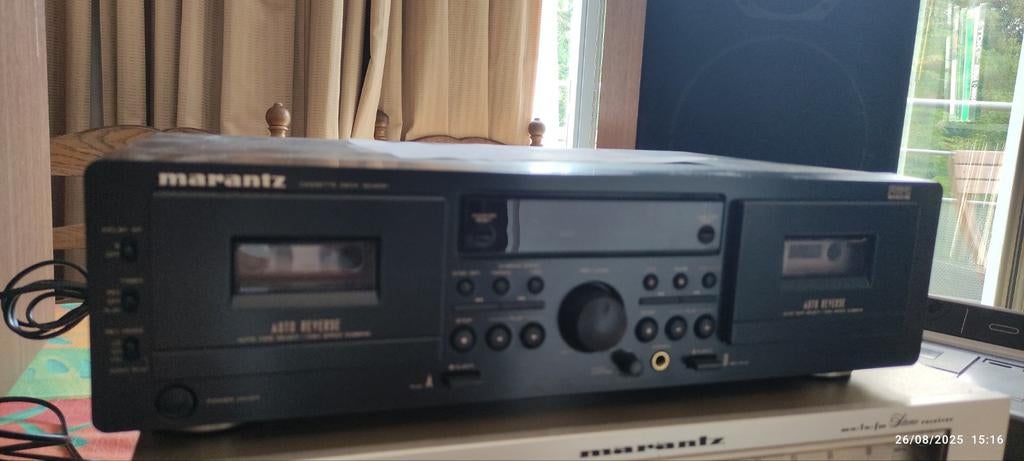 MARANTZ DOUBLE DECK K7 SD4051 RARE VINTAGE, TV, Hi-fi & Vidéo, Decks cassettes, Enlèvement ou Envoi, Double, Marantz