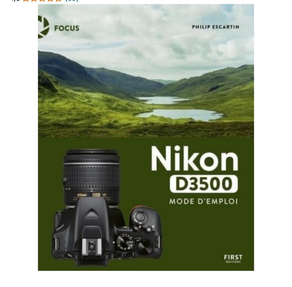 Mode d’emploi Nikon D3500, Ophalen, Zo goed als nieuw, Nikon