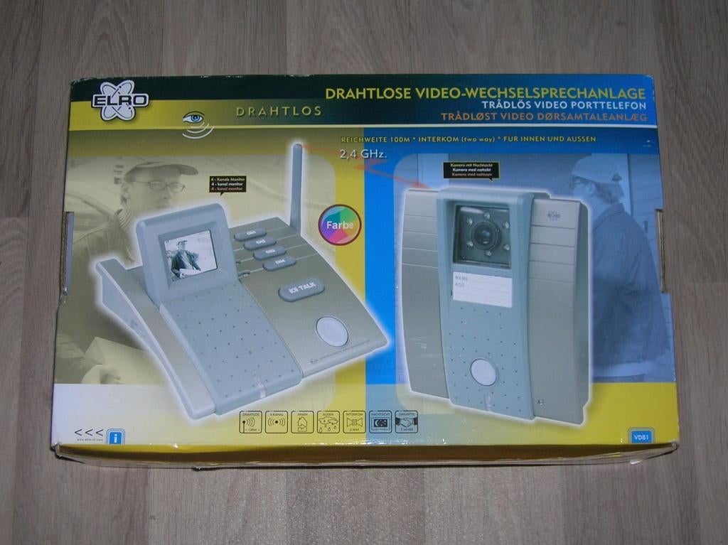 Draadloze video deurintercom, Ophalen of Verzenden, Ingebouwde camera, Nieuw, Draadloos
