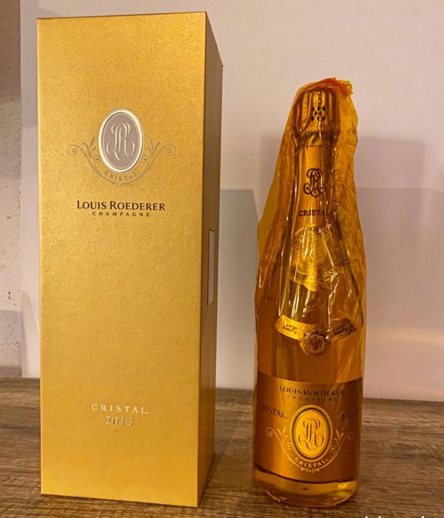 Champagne cristal roederer 2016 en coffret, Enlèvement ou Envoi, Comme neuf, Champagne