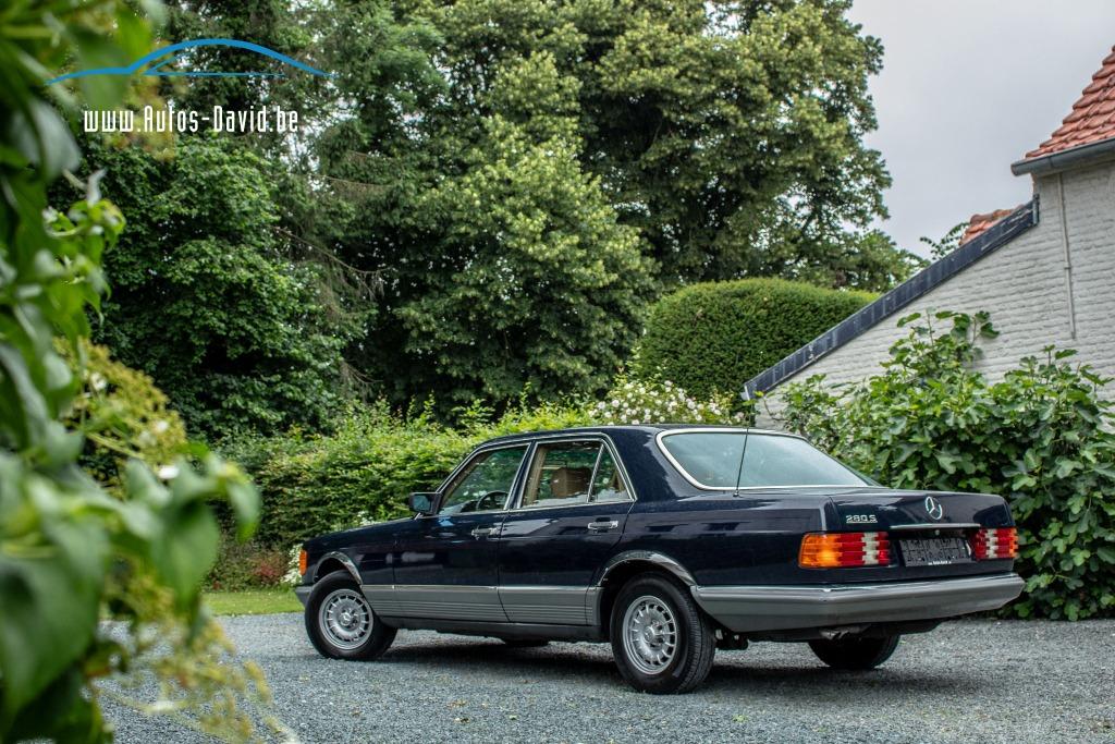 Mercedes-Benz 280 S 2.8 Benzine W126 / OLDTIMER / HISTORIEK, Auto's, Mercedes-Benz, 4 deurs, Achterwielaandrijving, Lederen bekleding