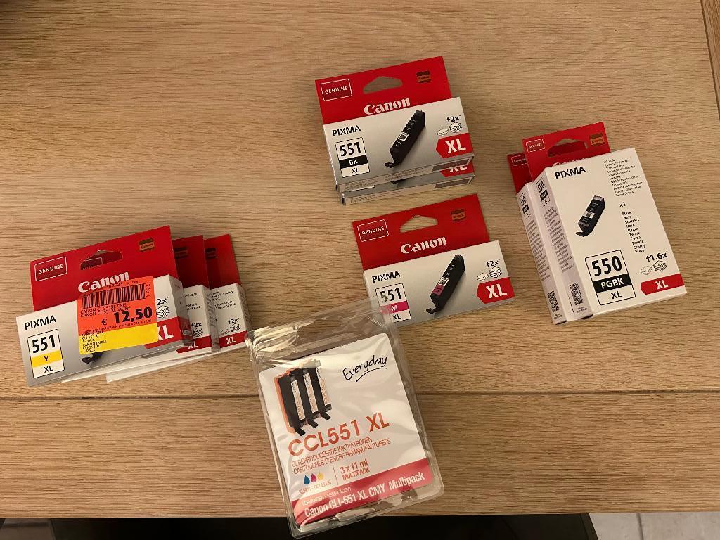 inkpatronen Canon Origineel Pixma 551, Ophalen, Nieuw, Cartridge, Canon