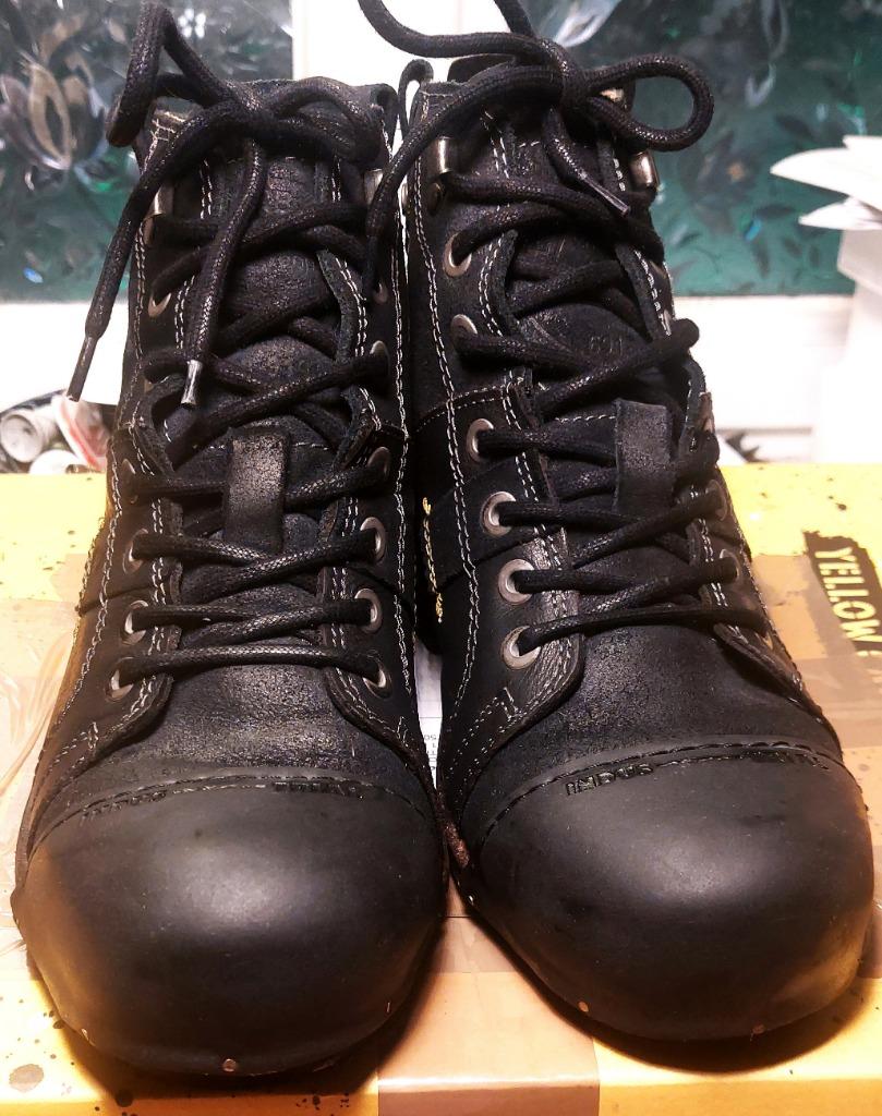 Gele cabineschoenen, Zwart, Ophalen of Verzenden, Zo goed als nieuw, Veterschoenen