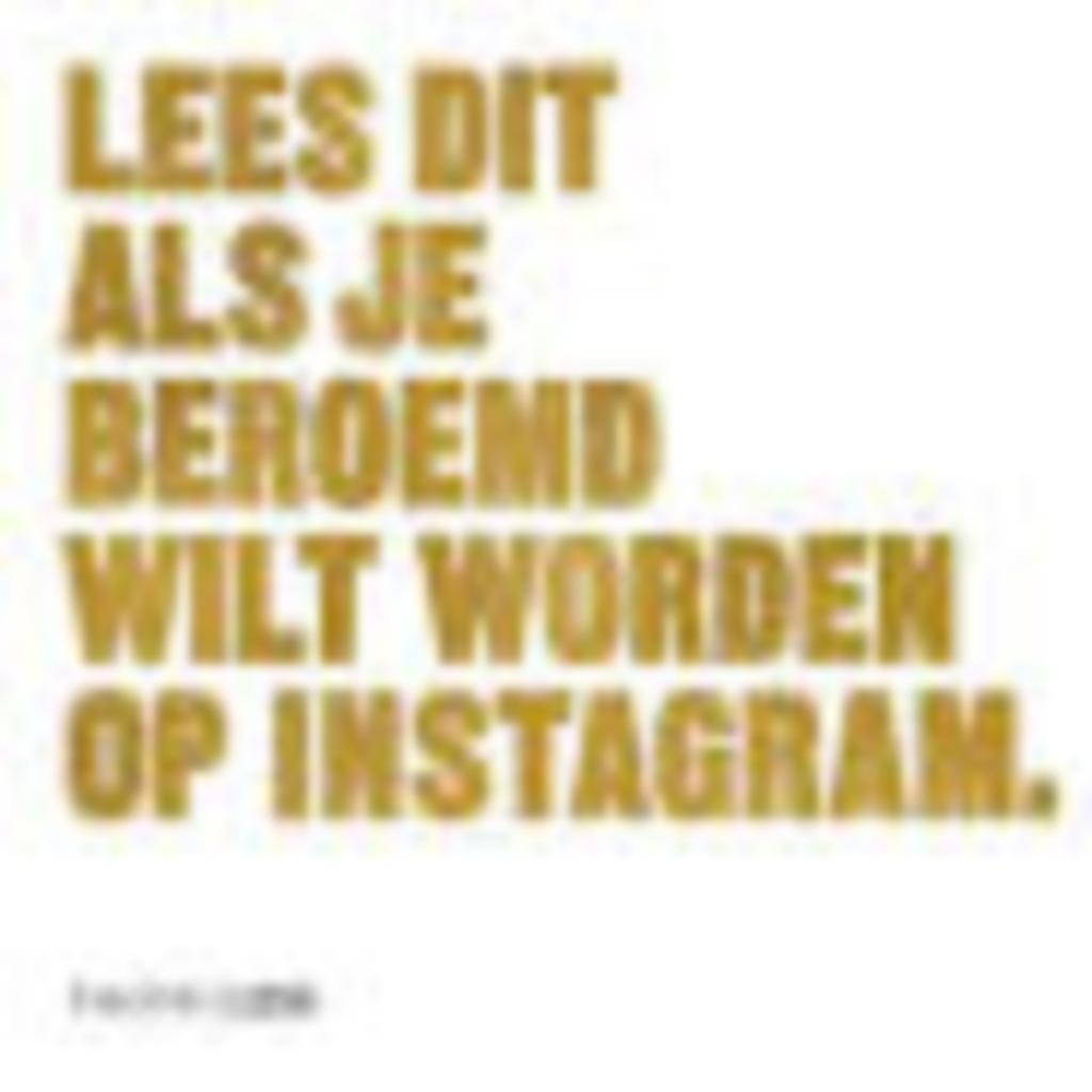 Lees dit als je beroemd wilt worden op instagram F.Hendricks, Ophalen of Verzenden, Zo goed als nieuw