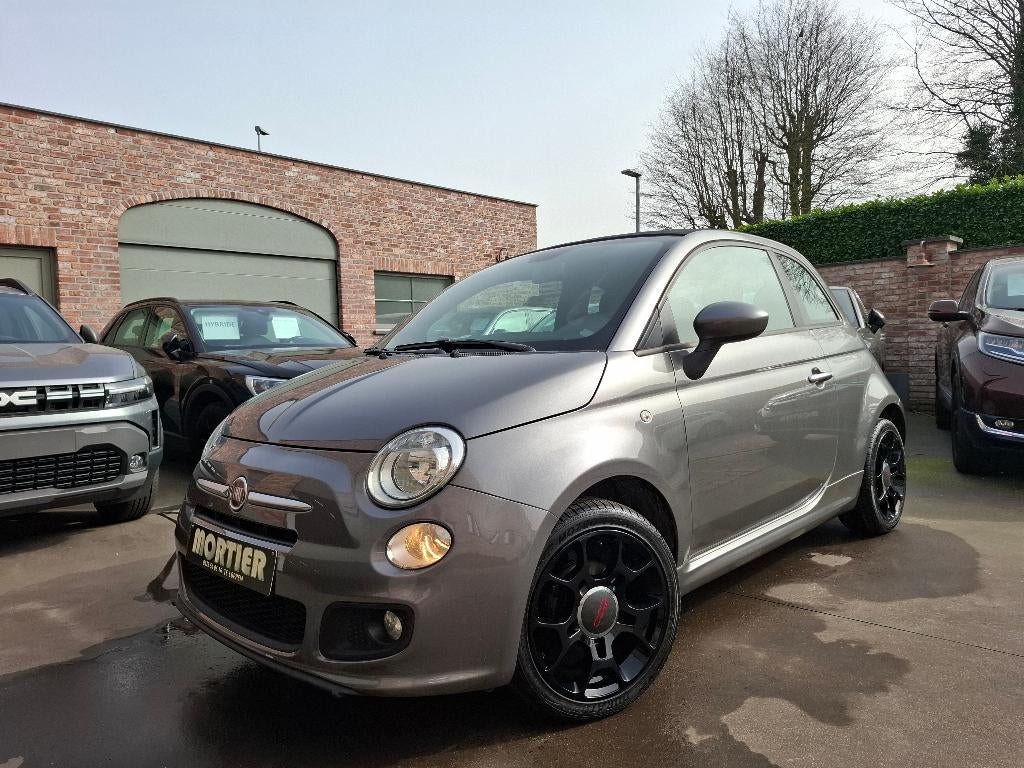 Fiat 500C / Cabrio / Sport editie , 1.2i,Leder,Pdc,Airco, 4 zetels, 4 cilinders, Cabriolet, Leder en Stof