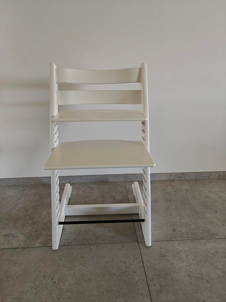 Witte Stokke Tripp Trapp Kinderstoel, Kinderen en Baby's, Kinderstoelen, Ophalen