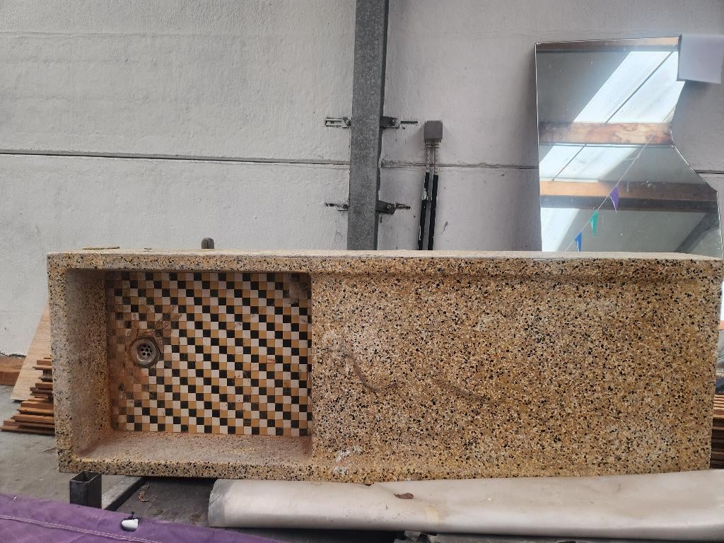 gootsteen, Doe-het-zelf en Bouw, Sanitair, Ophalen, Gebruikt, Steen