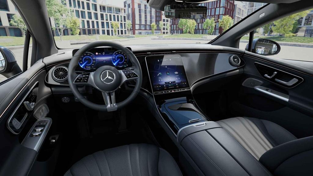 Mercedes-Benz EQE-Klasse 300 Berline Luxury Line | Panoramis, Auto's, Automaat, Gebruikt, 750 kg, Blauw