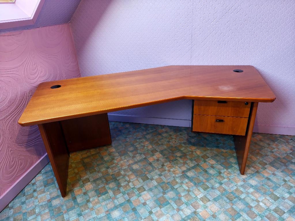 bureau, Huis en Inrichting, Ophalen, Met lades, Gebruikt, Hout