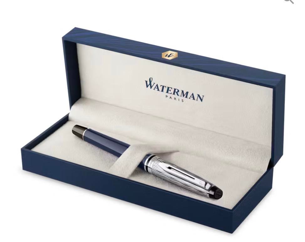 Vulpen Waterman l’Essence du Bleu <M>, Collections, Stylos, Enlèvement ou Envoi, Comme neuf, Stylo, Waterman
