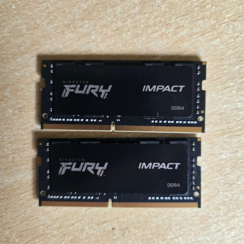 Kingston FURY Impact RAM (64GB, 2X32GB, DDR4, CL20, SO-DIMM), DDR4, Ophalen of Verzenden, Zo goed als nieuw, 64 GB