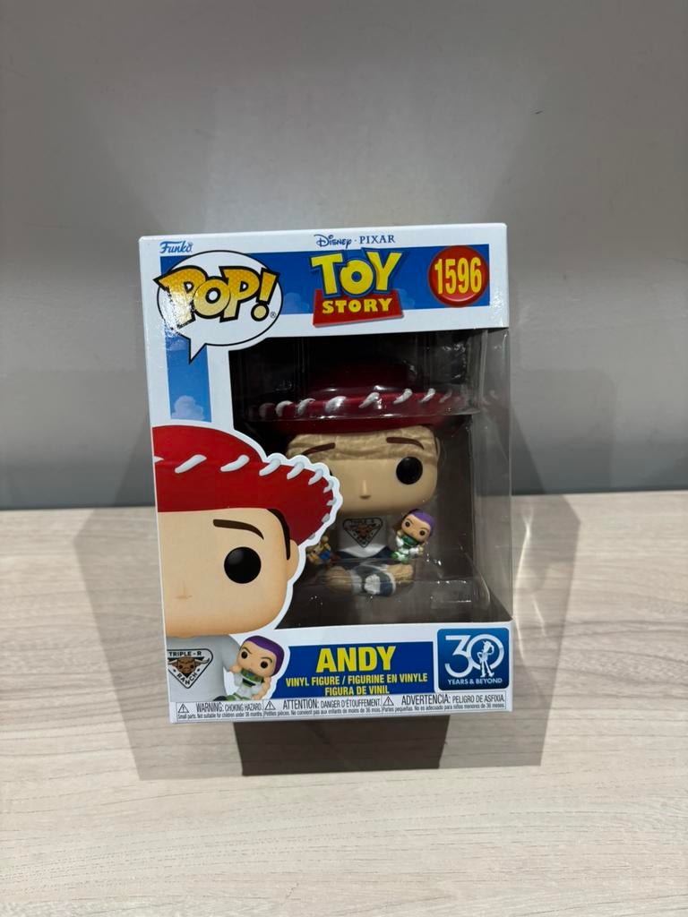 Funko Pop! Andy #1596 – Toy Story 30 Years & Beyond - Pixar, Verzamelen, Ophalen of Verzenden, Zo goed als nieuw