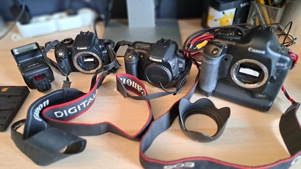 Canon eos 20D 350D 1D mark II appareil photo tous fonctionne, Enlèvement ou Envoi, Comme neuf, Canon