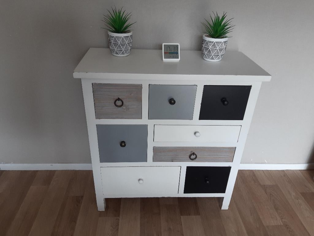 opbergkast met verschillende lade's, Ophalen, Landelijk,, 5 laden of meer, 50 tot 100 cm